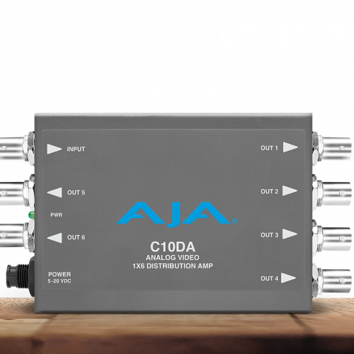AJA  C10DA  Analog Video 1×6 Distribution Amplifier