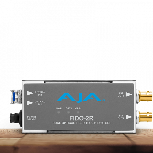 AJA  FiDO-2R  2-Channel Single Mode LC Fiber to 3G-SDI Receiver