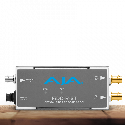 AJA  FiDO-R-ST  1-Channel Single-Mode ST Fiberto 3G-SDI Receiver