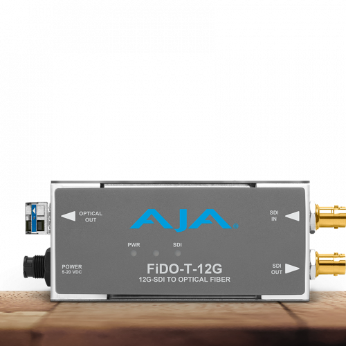 AJA  FiDO-T-12G  1-Channel 12G-SDI to Single-ModeLC Fiber Transmitter